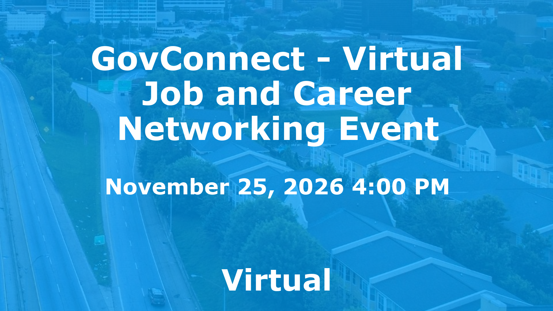 GovConnect - Virtual Job and Career Networking Event event image